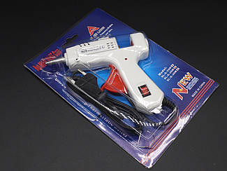 Пістолет для силіконових клейових стрижнів 7мм для декупажу, декорування, наклеювання цінників 30W