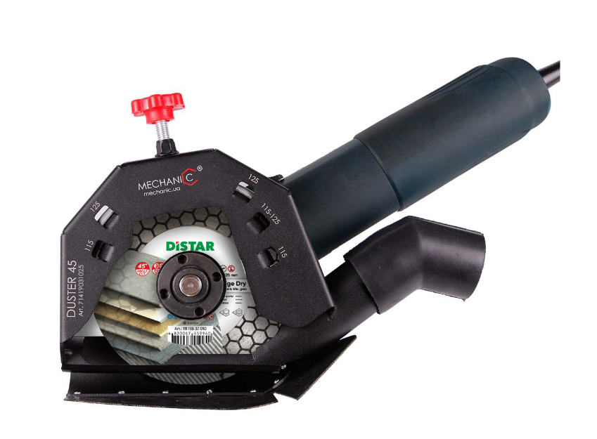 Пиловідвод Mechanic Duster 45 на болгарку, 115-125ММ, фото 1