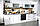 Кухонний фартух Кавовий Бар (вінілова плівка наклейка скіналі ПВХ) кави чашки Абстракція Бежевий 60х200 см, фото 6