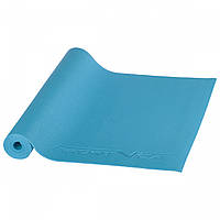 Коврик для йоги 4 мм SportVida PVC SV-HK0051 синий. Коврик для фитнеса, коврик для спорта SART