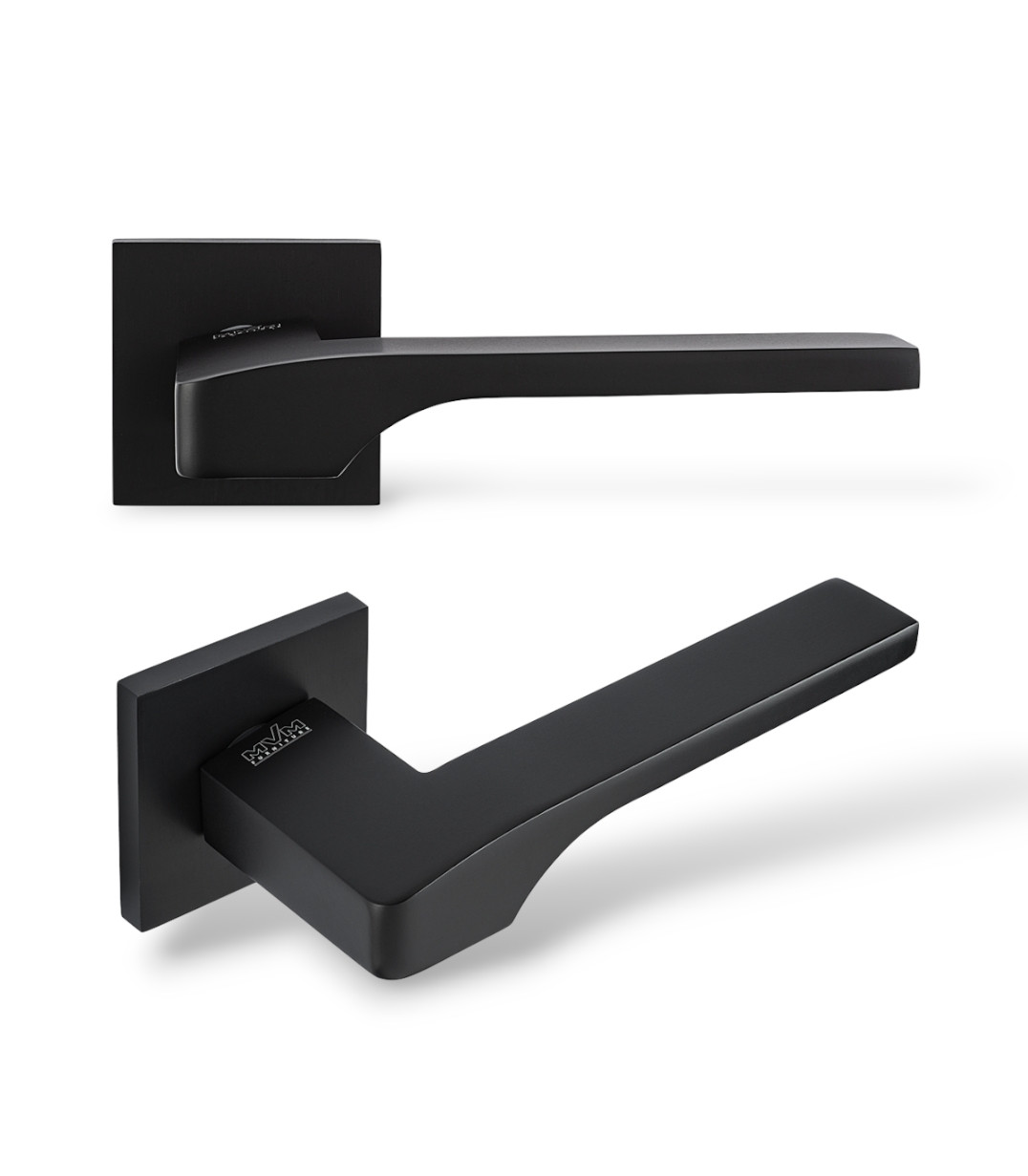 Ручки для дверей MVM Z-1807 Black чорний матовий, фото 1