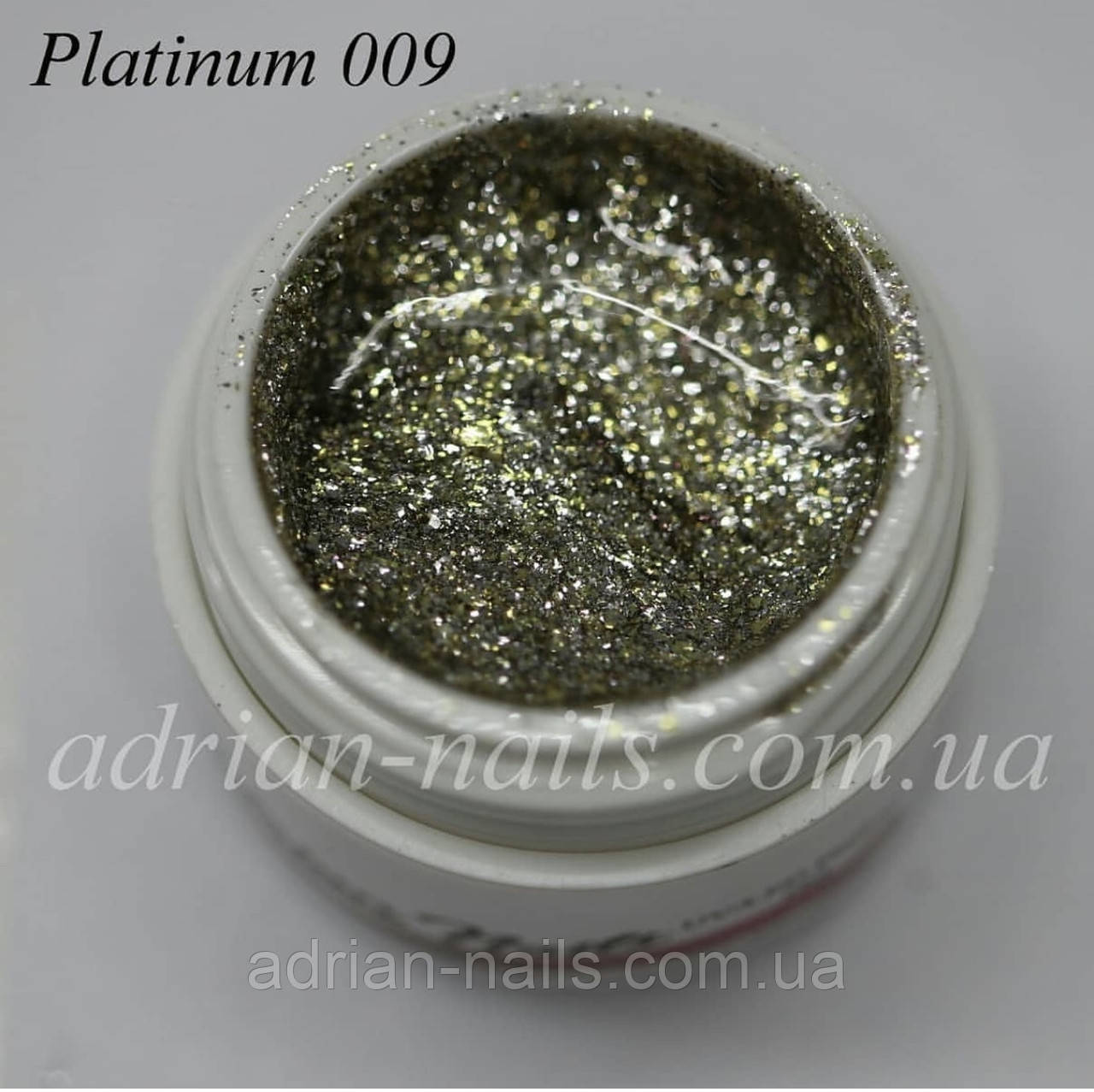 Платиновий гель лак No009 — 10 грамів (баночка), фото 1