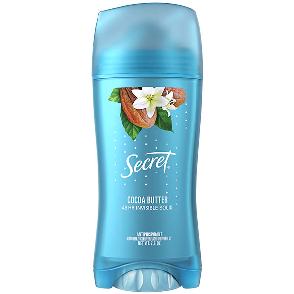 Твердий дезодорант олія Какао Secret Classic Cocoa Butter Invisible Solid Antiperspirant