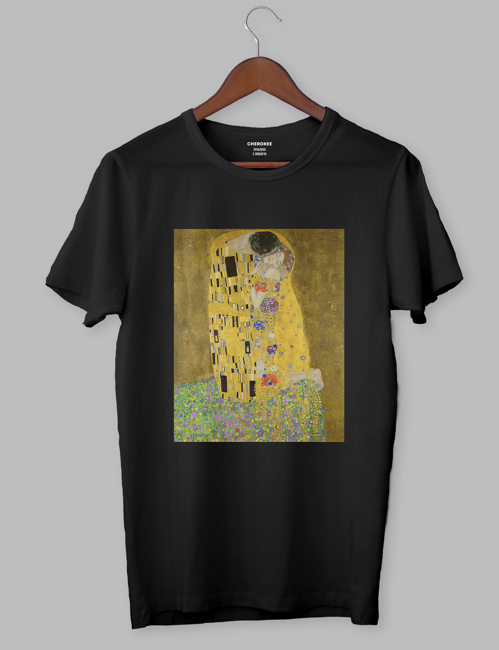 Крута футболка з прикольним принтом "Клімт Поцілунок", фото 1