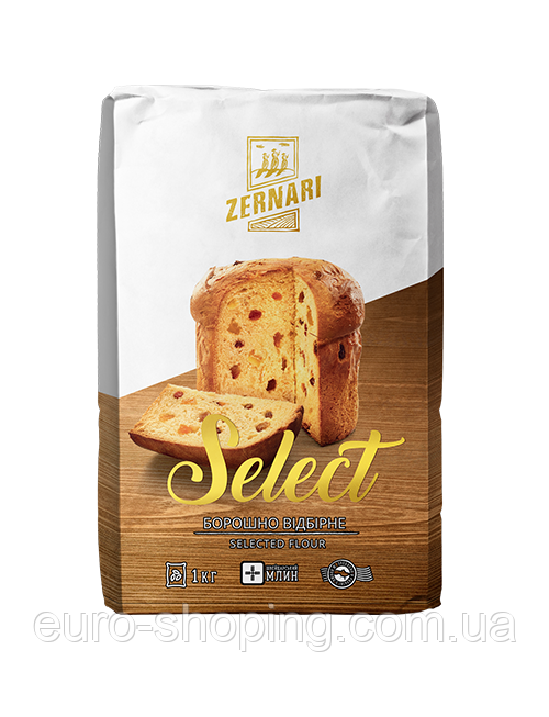 БОРОШНО ZERNARI ПШЕНИЧНЕ ВИЩОГО СОРТУ SELECT 2 КГ