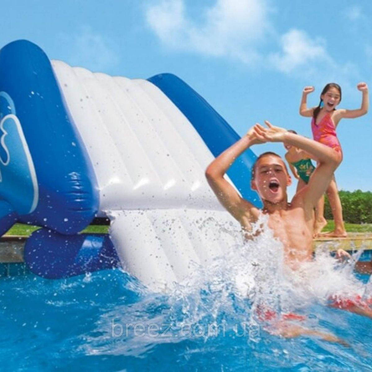 Надувной игровой центр водная горка Intex 58849 Water Slide 333 х 206 х 117 см - фото 8 - id-p1875908759