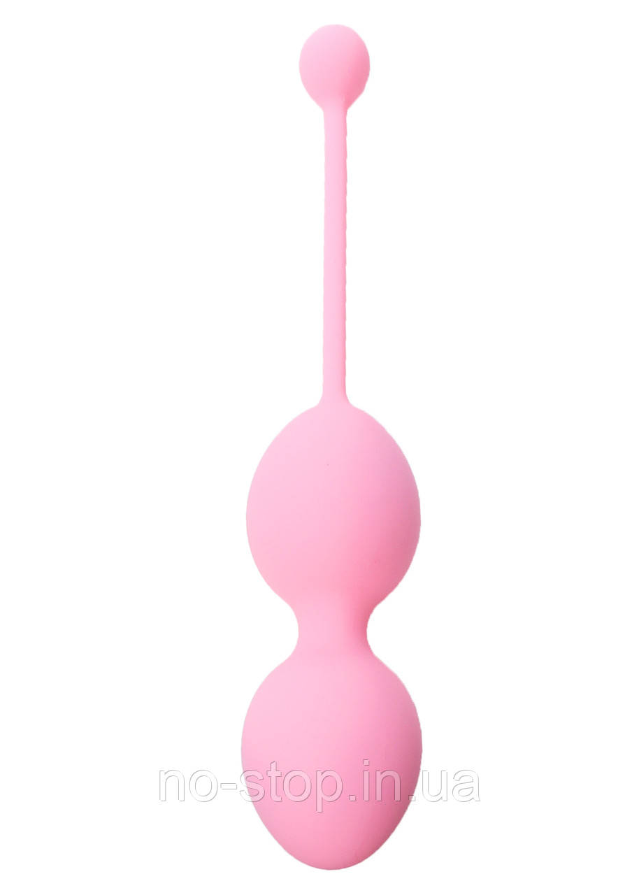 Вагінальні кульки Silicone Kegel Balls 36mm 165g Pink Boss Series, фото 1