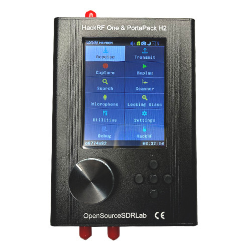 SDR радіостанція з 6 антенами 1МГц 6ГГц HackRF One Portapack H2 Mayhem, півдуплекс, ЖК-екран 3.2”