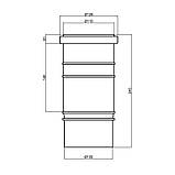Муфта PPR каналізаційна TA Sewage 110 комплектна, фото 2