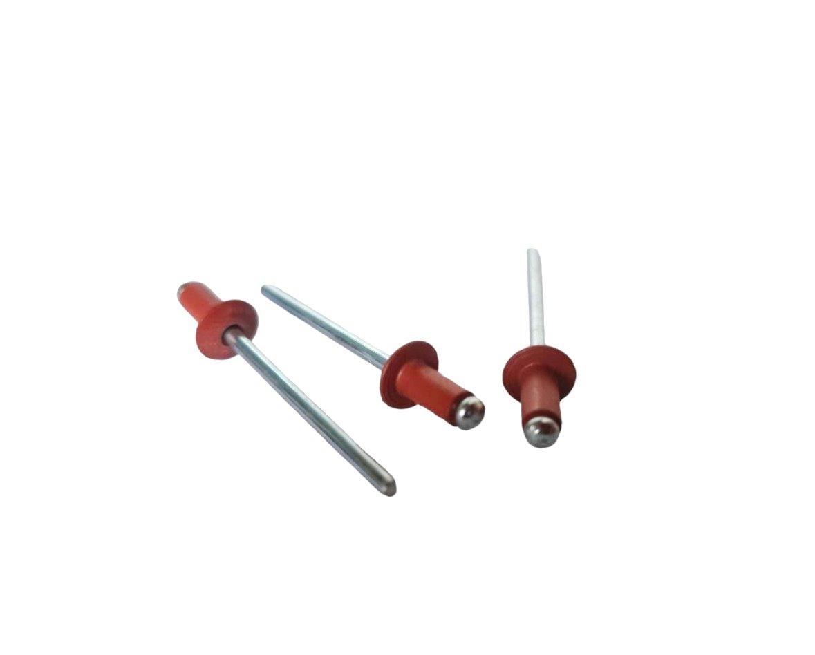 Заклепка відривна пофарбована ал./ст. DIN 7337 4х8 (8004) (500шт), фото 1