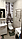 Вінілова наклейка на двері чорно-біла Ейфелева вежа (фотодрук плівка для дверей) подвійна 60х180 см, фото 9