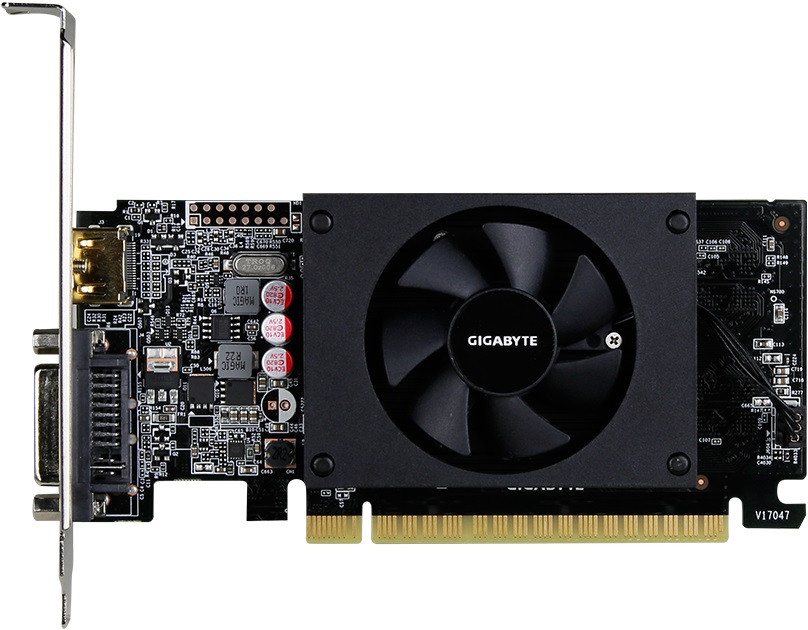 Відеокарта Gigabyte GeForce GT 710 Low Profile 2 GB DDR5 (GV-N710D5-2GL), фото 1