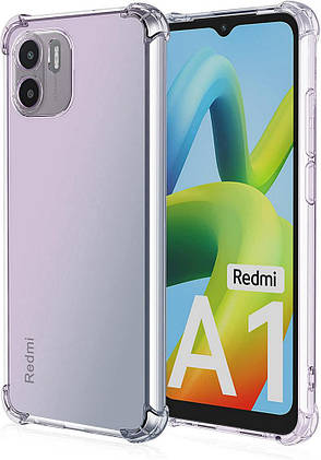 Силіконовий чохол Shockproof для Xiaomi Redmi A1 / Redmi A2 (закрита камера), фото 1