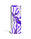 Вінілова 3Д наклейка на двері Фіолетовий Вітраж (ПВХ плівка) геометрія Текстури 60х180 см, фото 2