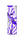 Вінілова 3Д наклейка на двері Фіолетовий Вітраж (ПВХ плівка) геометрія Текстури 60х180 см, фото 3