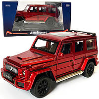 Машинка дитяча металева Mercedes AMG G 63, мерседес, червоний, Автоексперт, 1:32, звук, світло, інерція, відкриваються двері