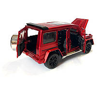 Машинка дитяча металева Mercedes–AMG G 63, мерседес, червоний, Автоексперт, 1:32, звук, світло, інерція, відкриваються двері, фото 5