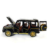 Машинка дитяча металева Mercedes–AMG G 63, мерседес, чорний, Автоексперт, 1:32, звук, світло, інерція, відкриваються двері, фото 5