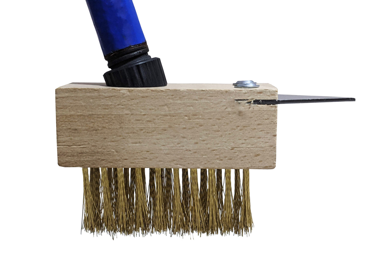 Щітка для чищення тротуарної плитки зі скребком 10.5 см, щітка для чищення міжплиткових швів