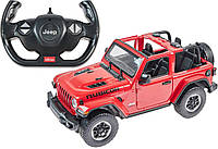 Машинка на пульте управления Rastar JEEP Wrangler Rubicon (79460) 1:14 джип радиоуправляемый детский красный