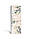 Декоративна 3Д наклейка на двері Чорниця на гілочці (вініла плівка ПВХ) Ягоди Бежевий 60х180 см, фото 2