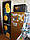 Декоративна 3Д наклейка на двері Апельсини на чорному тлі (вінілова плівка ПВХ) Фрукти 60х180 см, фото 5