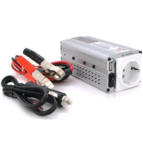 Інвертор напруги Mervesan MSI-300-12 (300W), 12/220V, approximated, 1 універс розетка, клеми+крокод