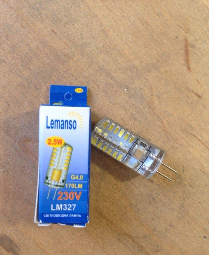 Лампа Lemanso св-ва G4 48LED 2,5 W 170LM 4500K 230V 3014SMD силікон / LM327