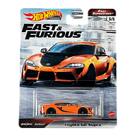 Машинка Premium Hot Wheels Toyota GR Supra Fast & Furious 1:64 GRL80 Orange 1шт