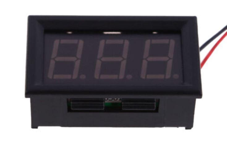 Вольтметр цифровий AC 70-500V 0.56" вбудований синій, 2 виведення