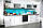 Кухонний фартух Хвиля (скіналі для кухні наклейка ПВХ) золота рибка вода Море Блакитний 60х200 см, фото 6