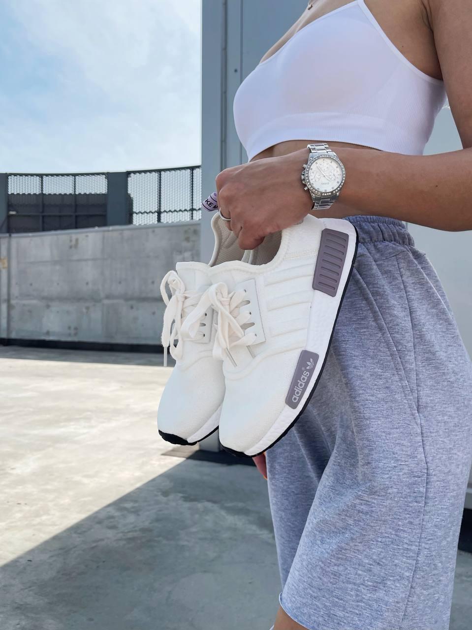 Womens adidas cheap white nmd