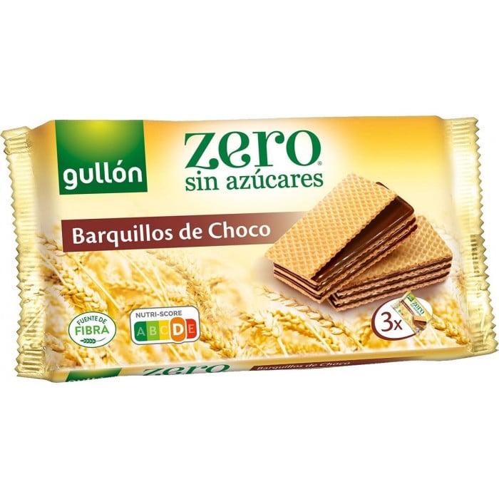 Вафлі без цукру Gullon Diet Nature Barquillos (шоколад), 210г