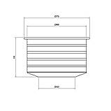 Перехід каналізаційний TA Sewage 50х72, для патрубка, фото 2