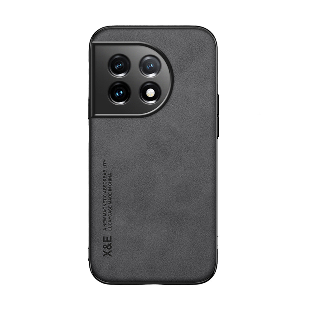 Шкіряний чохол - накладка X&E для OnePlus Ace 2 / 11R з металевою вставкою, фото 1