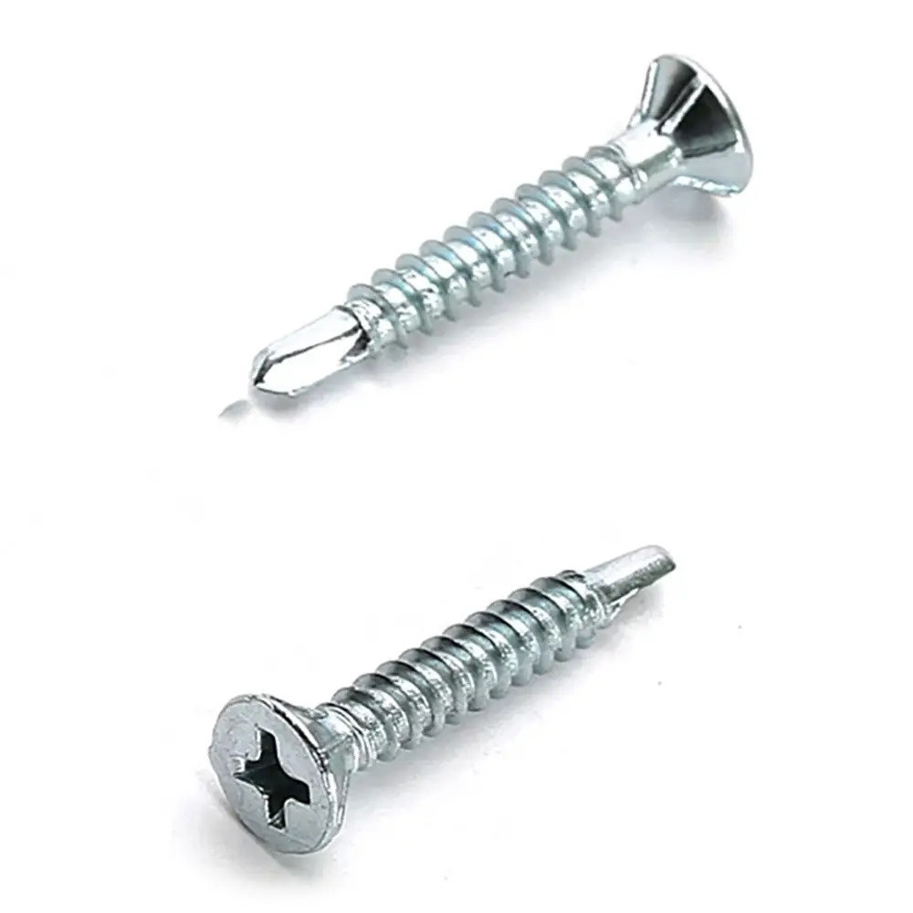 10T1 Саморіз віконний білий з свердлом  3,9х13