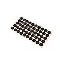 Фетровая самоклеющаяся накладка для мебели WEISS D=20мм от царапин черная 50 штук на пластине (713564)