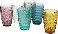 Набор стаканов Villa d'Este Home Tivoli Geometry Set of 6 Glass Drinks Glasses 380 мл