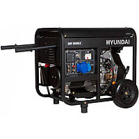 Генератор дизельный с увеличенным моторесурсом Hyundai DHY 8500LE 7200Вт 14л черный