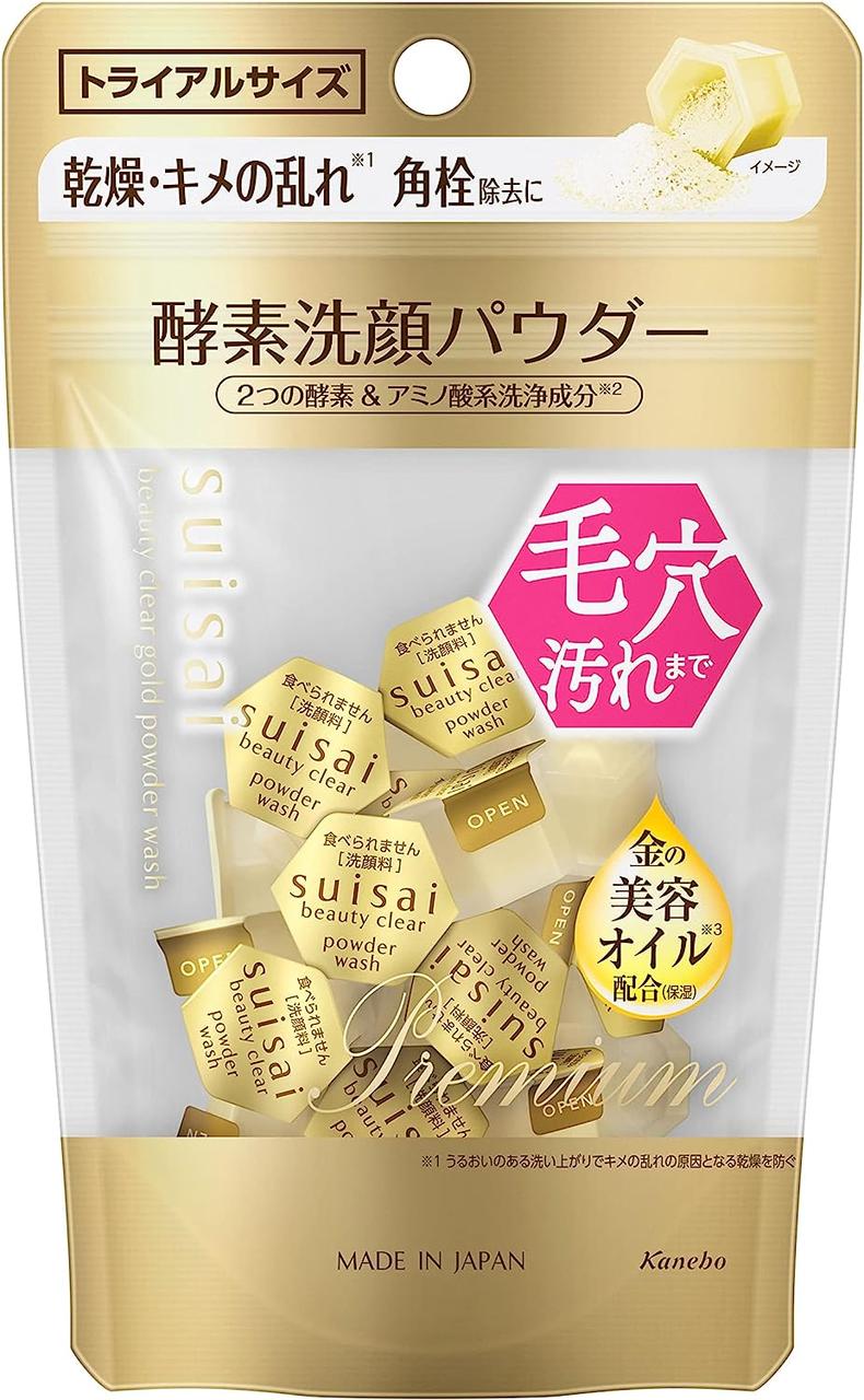 Kanebo Suisai Beauty Clear Gold Powder Wash ензимна зволожуюча пудра для вмивання, 0,4 г 15 шт
