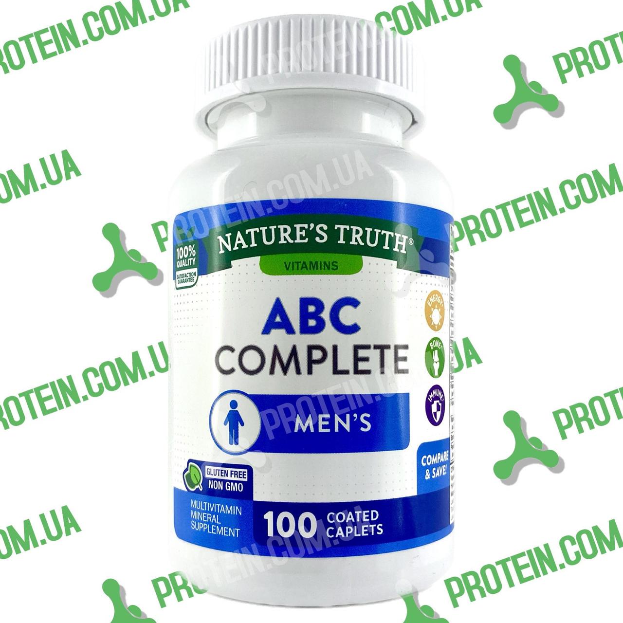 Вітаміни Чоловічі Nature's Truth ABC Complete Men's Multivitamin Mineral 100 таб