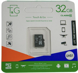Картка пам'яті microSDHC T&G (UHS-1) 32GBSD class 10 (без адаптату) (Гарантія 3года)