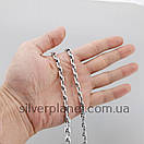 Товстий срібний ланцюжок Якір 65 см - Чоловіча срібна якірна цепочка Біт, фото 3