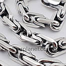 Товстий срібний ланцюжок Якір 65 см - Чоловіча срібна якірна цепочка Біт, фото 5