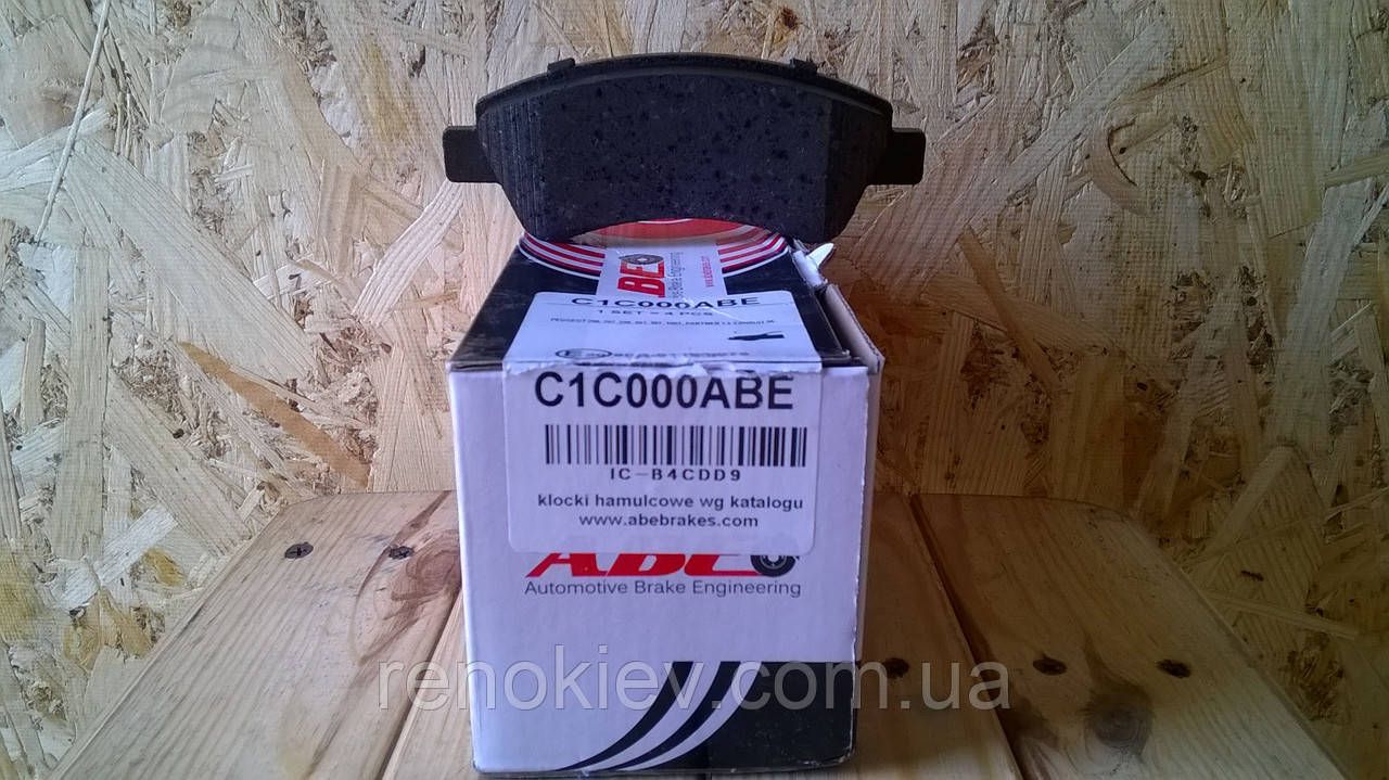 Гальмівні колодки передні Peugeot 206,207,307,Partner,Citroen C2,C3,C4( C1C000ABE)