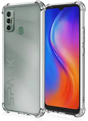 Силіконовий чохол Shockproof для Tecno Spark 7 (закрита камера), фото 1