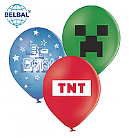 Латексна кулька BELBAL 12"(30 см) TNT / Майнкрафт
