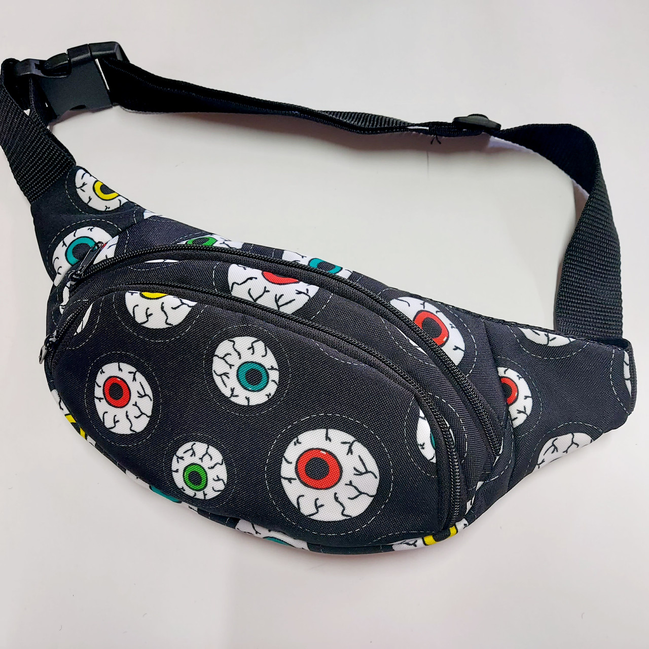 Поясна сумка бананка текстильна яскравий принт, фото 1