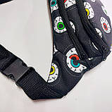 Поясна сумка бананка текстильна яскравий принт, фото 3