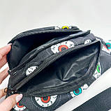 Поясна сумка бананка текстильна яскравий принт, фото 4